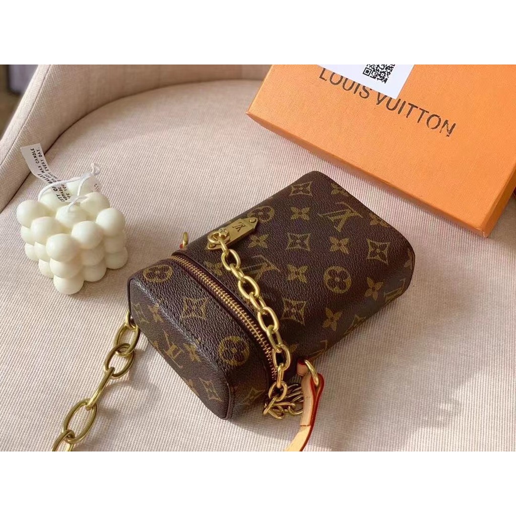 Louis Vuitton Túi Da Đựng Mỹ Phẩm Chống Trượt Có Dây Đeo Tiện Dụng