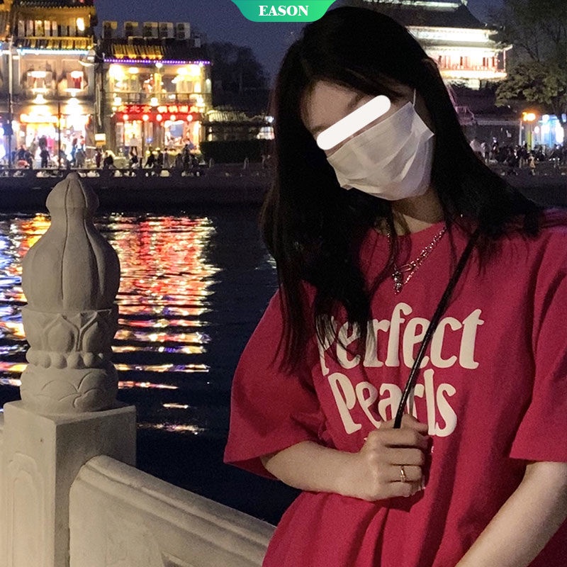 Áo Thun Nữ Tay Ngắn In Chữ Thời Trang Trẻ Trung