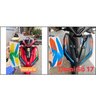 Decal Dán Đèn Demi Vario 2018-2025 Decal Chống Thấm Nước