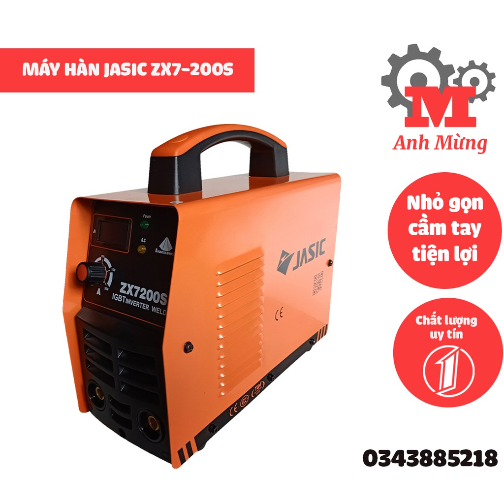 Máy hàn Jasic ZX7-200S hoạt động mạnh mẽ, an toàn, tiết kiệm điện năng