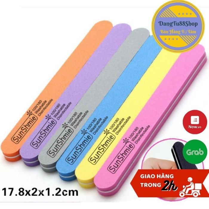 Dũa làm bóng móng 2 mặt Sunshine (1 nhám 1 mịn) 17.8*2*1.2 cm