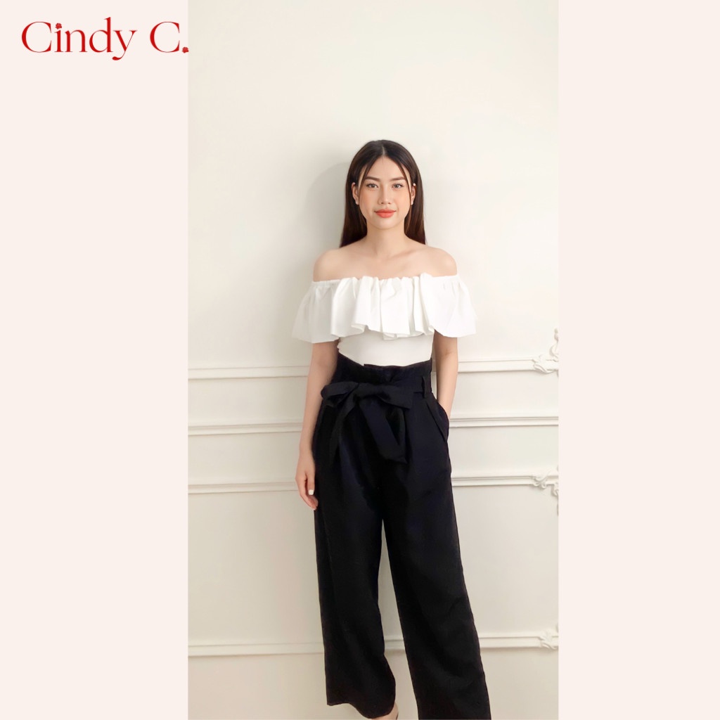 Quần Cạp Cao Hack Dáng Emma CINDY C Chất Liệu Tuytsi Thiết Kế Phong Cách Công Sở 532