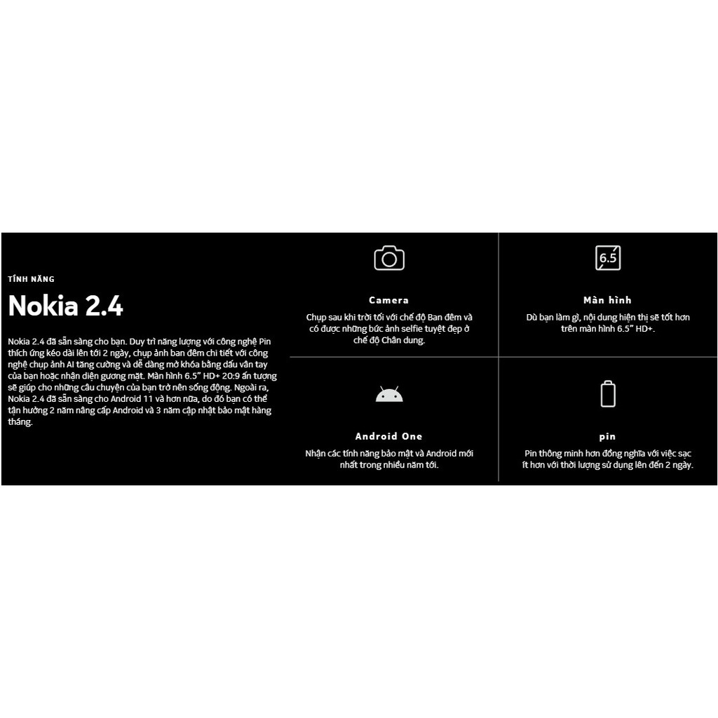 NOKIA 2.4 – ĐIỆN THOẠI CẢM ỨNG THẾ HỆ MỚI - THÊM BỀN BỈ, THỎA GIẢI TRÍ – HÀNG CHÍNH HÃNG BẢO HÀNG 12 THÁNG | BigBuy360 - bigbuy360.vn