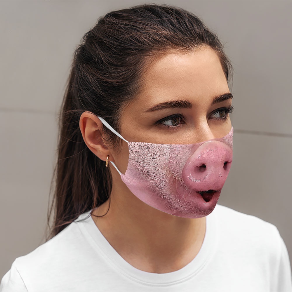 Khẩu trang vui nhộn cute dễ thương hoạt hình cho bé trẻ em Mặt Thú Cưng CARTWELL thoáng khí dành cho nam nữ chất liệu vả