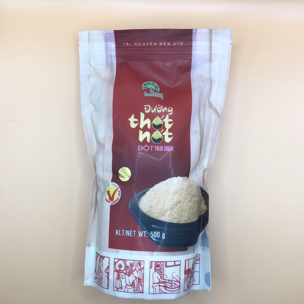 Đường thốt nốt bột nguyên chất đường thô dạng bột Thảo Hương  500g