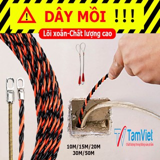 Dây mồi luồn dây điện 3 lõi xoắn -Dây mồi có độ bền cao, có khả năng uốn dẻo rất tốt