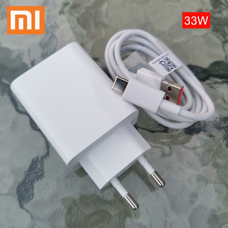 Củ Sạc Nhanh Type C 33W Cho Xiaomi Redmi note 10 9 Pro Mi 10T 9 Poco F3 X3 F2 Redmi note 9S 10 K30 K40 Pro