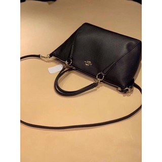 Túi xách Coach đen công sở da thật