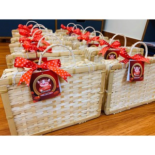 Giỏ quà mây tre đan có tay cầm