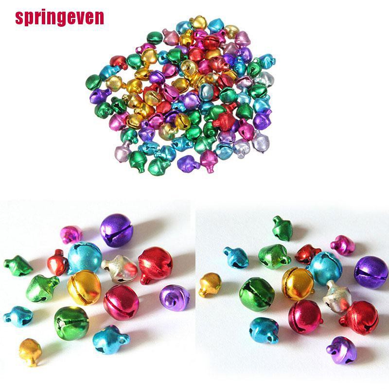 Set 100 Chuông Nhỏ Nhiều Màu Sắc Dùng Để Trang Trí Độc Đáo
