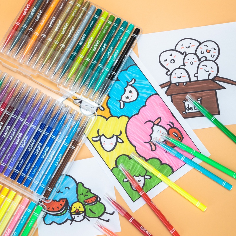 Bút màu nước  - Hộp nhựa Deli - 1 hộp