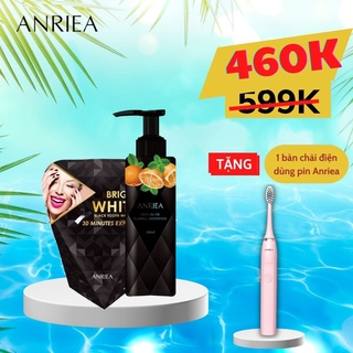 Combo Liệu Trình 7 Ngày Miếng Dán Trắng Răng + 1 Kem Đánh Răng Anriea TẶNG