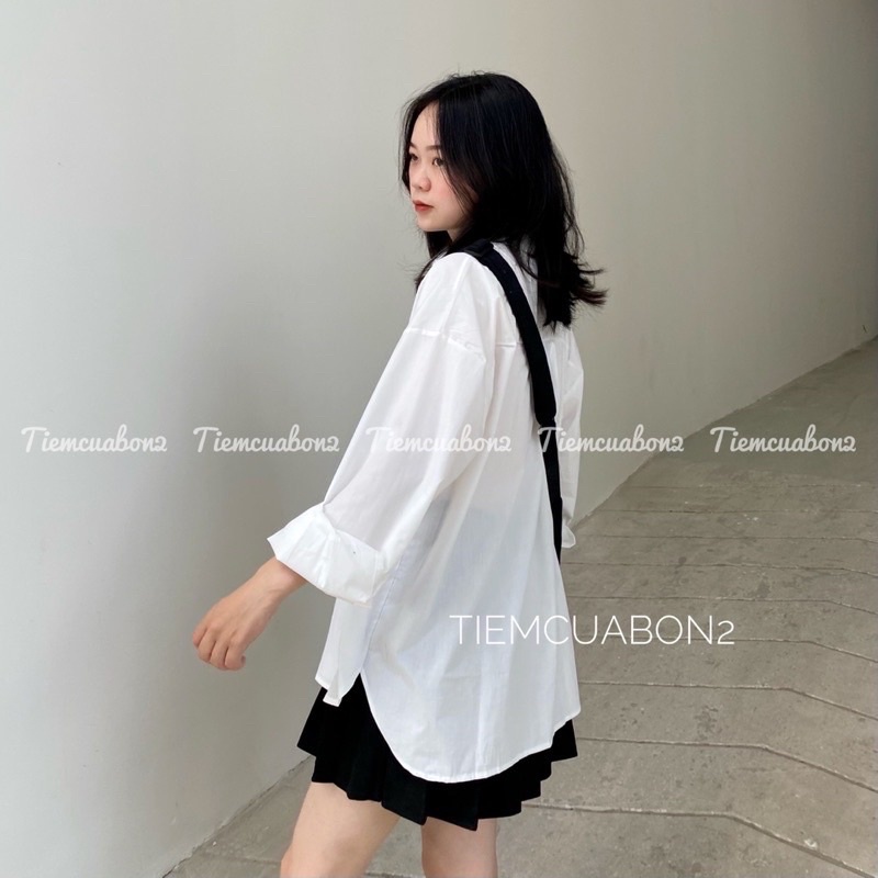 Áo Sơ Mi Tay Dài Chất Đũi From Rộng Nhiều Màu Siêu Hot 2022