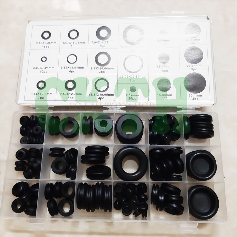 Gioăng Cao su, Vòng Đệm Cao Su, Bộ Vòng Đệm Cao Su 125 PC