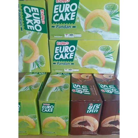 Bánh trứng thái EURO CAKE hộp 12 cái đủ vị