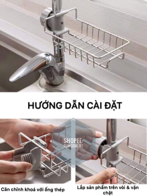 GIÁ KỆ INOX ĐỂ BỒN RỬA BÁT