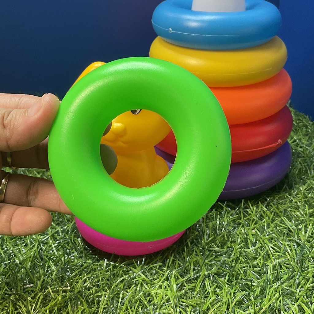 [CỠ LỚN]Đồ Chơi Tháp Xếp Chồng Vòng Tròn Khủng Long,Cún Con ,Bộ Xếp Hình Tháp Tròn, Đồ Chơi Phát Triển Não Cho Bé