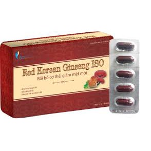 Viên uống Red Korean Ginseng ISO – Hỗ trợ nâng cao sức đề kháng (Hộp 60 viên)