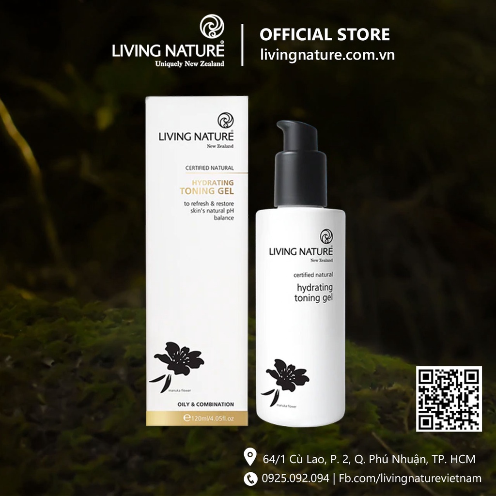 Gel dưỡng ẩm Living Nature Hydrating Toning Gel 120ml