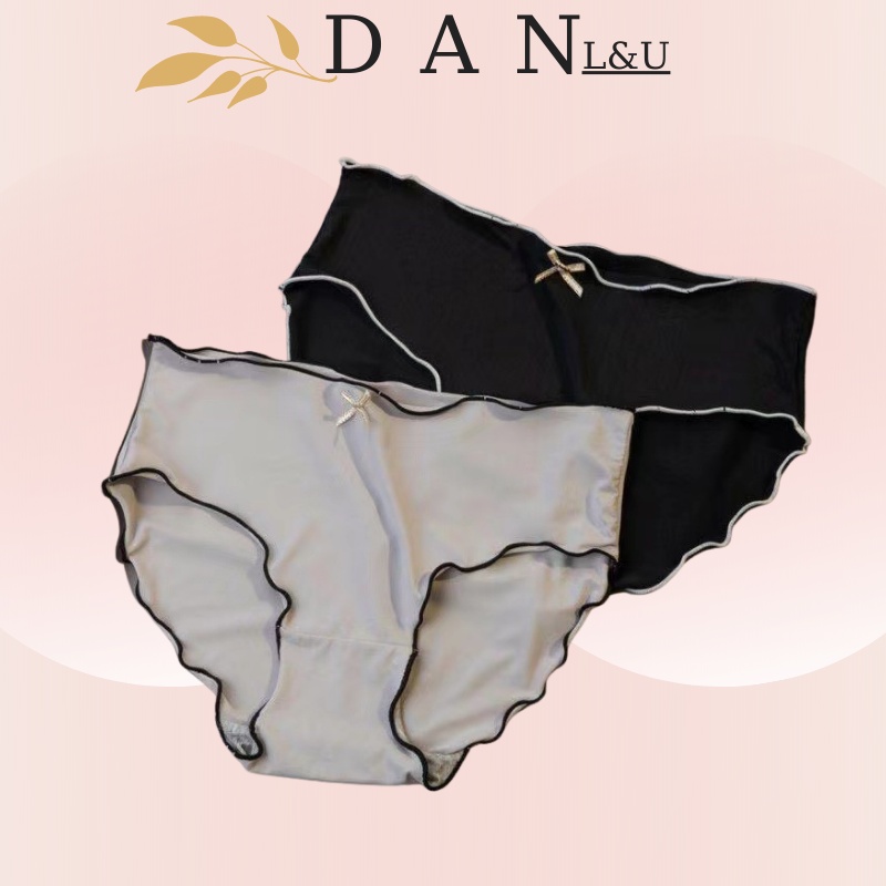 Quần Lót Nữ Gợn Sóng Thắt Lưng Nơ Mềm Mịn Thoáng Mát DAN L&amp;U 2074