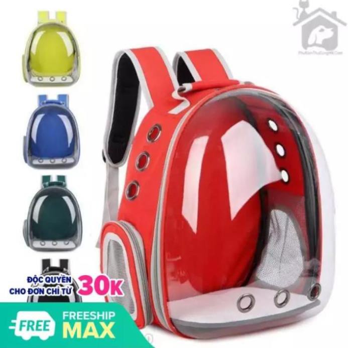 STHA - Balo chó mèo dạng trong suốt (balo phi hành gia) túi vận chuyển thú cưng dưới 7kg