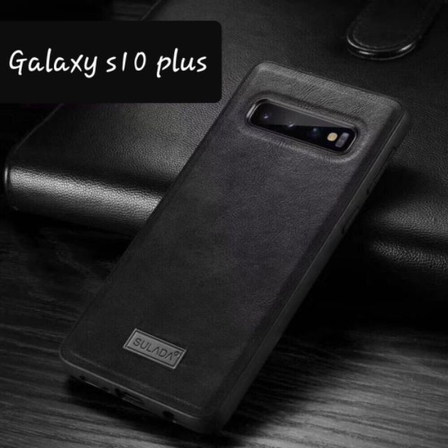 ỐP LƯNG DA SULADA CHO GALAXY S10 PLUS/ S10+ VIỀN DẺO SIÊU SANG