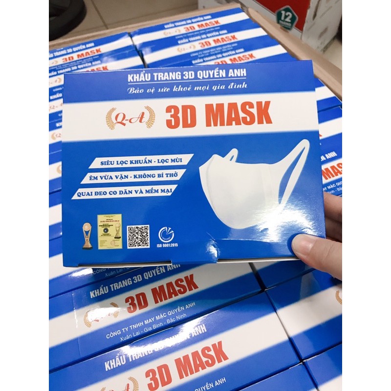 (3d mask) Hộp khẩu trang 3d mask công nghệ Nhật 50 cái