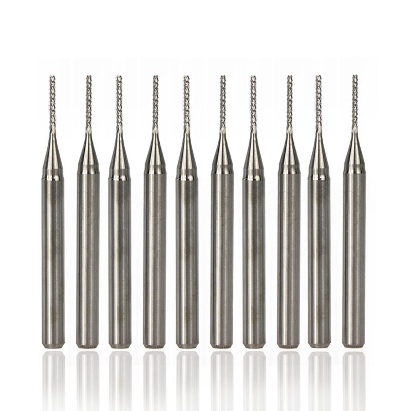 Set 10 Mũi Khoan Cắt 0.5-2.0mm pcb 3.175mm Chuyên Dụng
