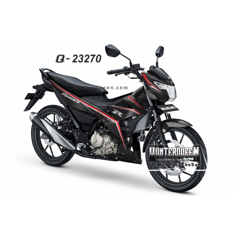 Tem chế Raider FI. Zin, chữ R. Thay đổi màu sắc và chi tiết theo yêu cầu. Sắc nét, bền màu