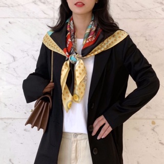 Khăn choàng lụa thanh lịch size 90x90cm - Khăn turban