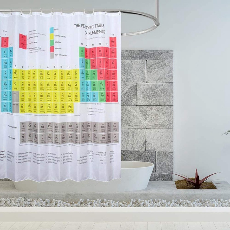 Rèm Cửa Nhà Tắm Chống Thấm Nước Kèm Móc Treo Tiện Dụng