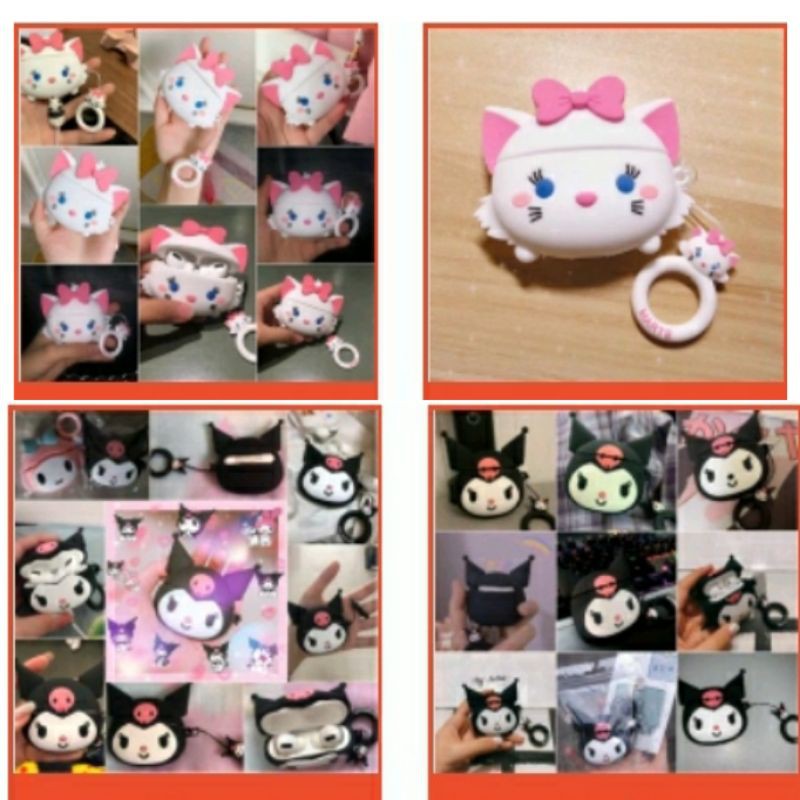 (Order 7 ngày) Case bảo vệ Airpods Pro/1/2 sanrio phù thủy koromi/ mèo kitty charmmy/ sói và cừu/ bạch tuyết