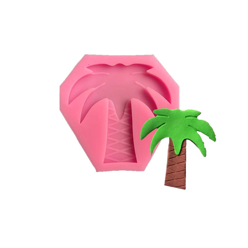 Khuôn Silicone Làm Bánh Tạo Hình Cây Dừa Độc Đáo Tiện Dụng