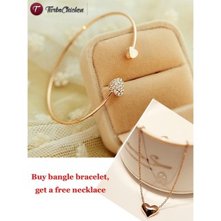 T⋄ Elegant Charm Women Girls Bangle Cuff Bracelet Tone Gold Rhinestone Gifts