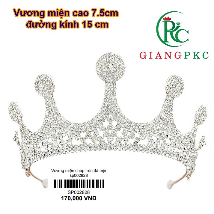 Vương miện cô dâu đẹp xếp nghiêng mẫu mã thời trang Giangpkc Sp002827