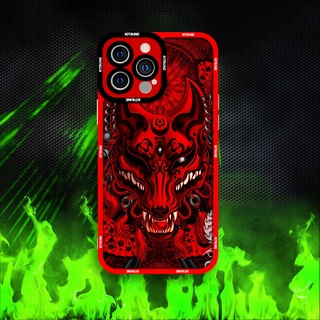 Ốp lưng iphone samsung xiaomi oppo cạnh vuông JM CASE mặt nạ Kitsune văn hóa cổ truyền Nhật Bản8plxxs111213pro