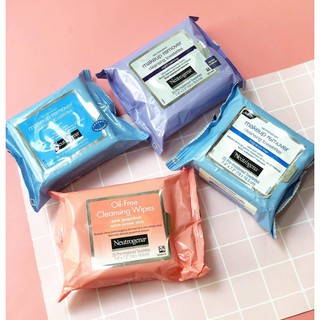 Khăn Ướt Tẩy Trang Siêu Sạch, Không Cồn Neutrogena Cleansing Towelette Wipes (25 Tờ) ( Made In USA)