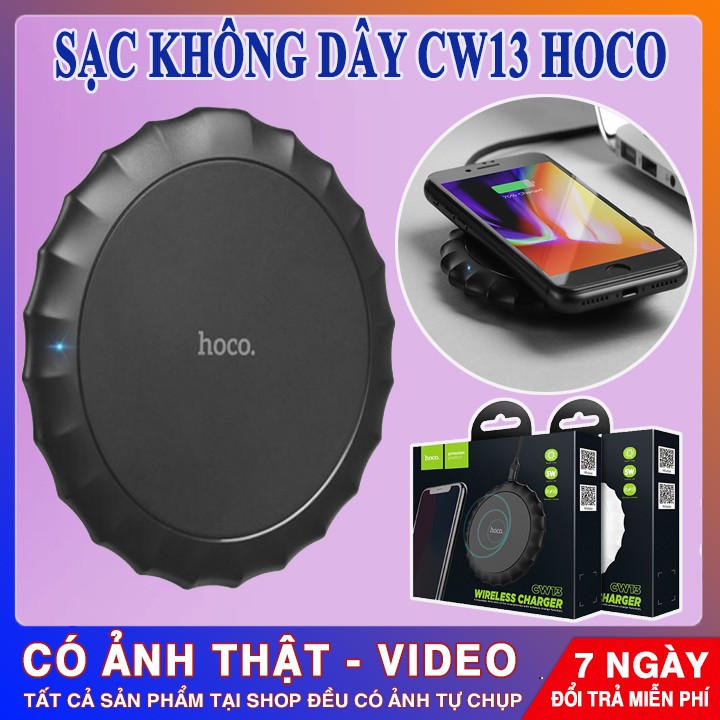 DOCK SẠC KHÔNG DÂY HOCO CW13 CHÍNH HÃNG | Chuẩn Qi - Hỗ Trợ Sạc Siêu Tiện Lợi | Cam Kết Lỗi 1 Đổi 1 - 38001