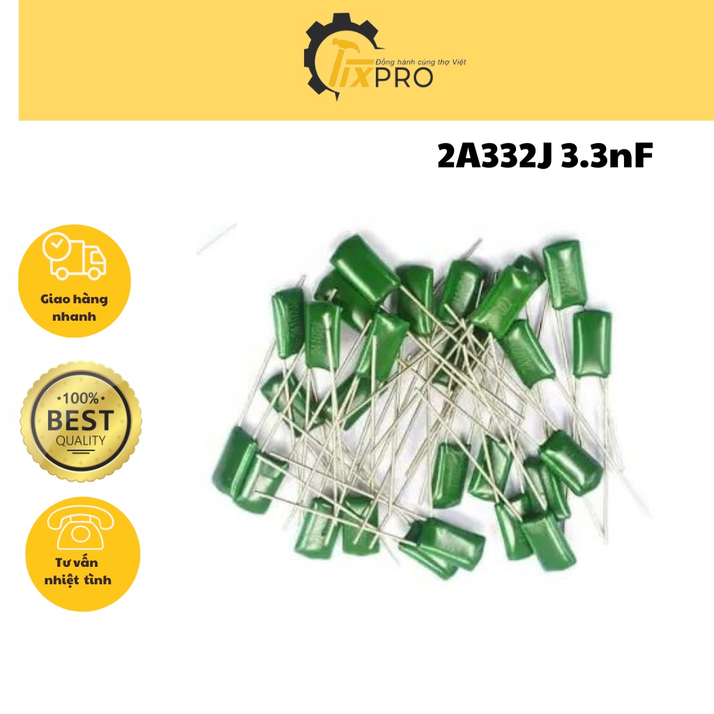 Tụ mica 2A332J 3.3nF 100V (10c)