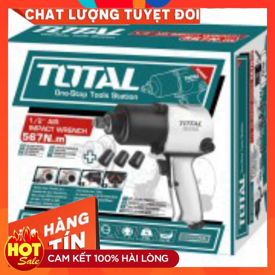 [chính hãng] 1/2" Máy vặn bu lông bằng khí TOTAL TAT40121 [cam kết chất lượng]