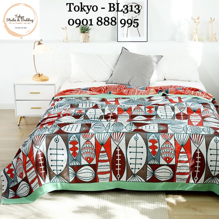 S26_Chăn Xô Organic Cotton Dòng Cao Cấp