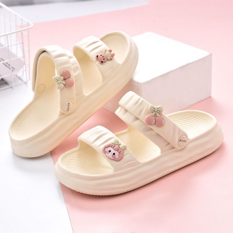 Dép Sandal dầy 3 cm , Dép quai hậu học sinh kèm Sticker chất liệu EVA