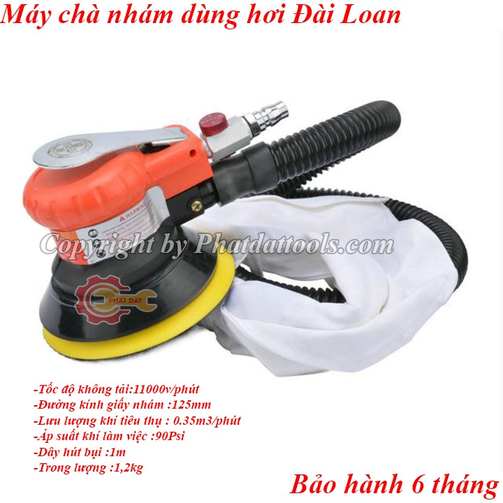 Máy chà nhám dùng hơi YUNICA 8402-Máy chà đa năng cầm tay-Hàng Đài Loan-Bảo hành 6 tháng