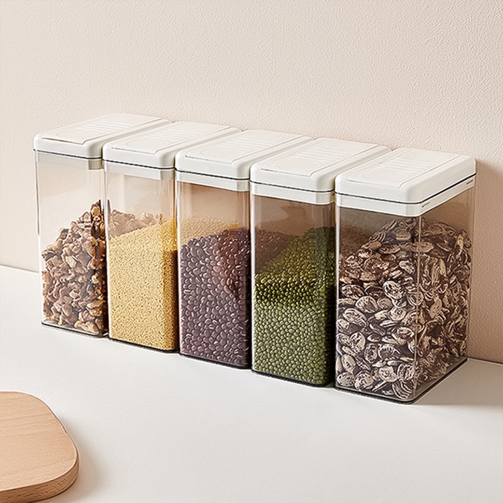 Hộp nhựa JUJIAJIA trong suốt đựng thực phẩm cỡ lớn 2.3L tiện dụng