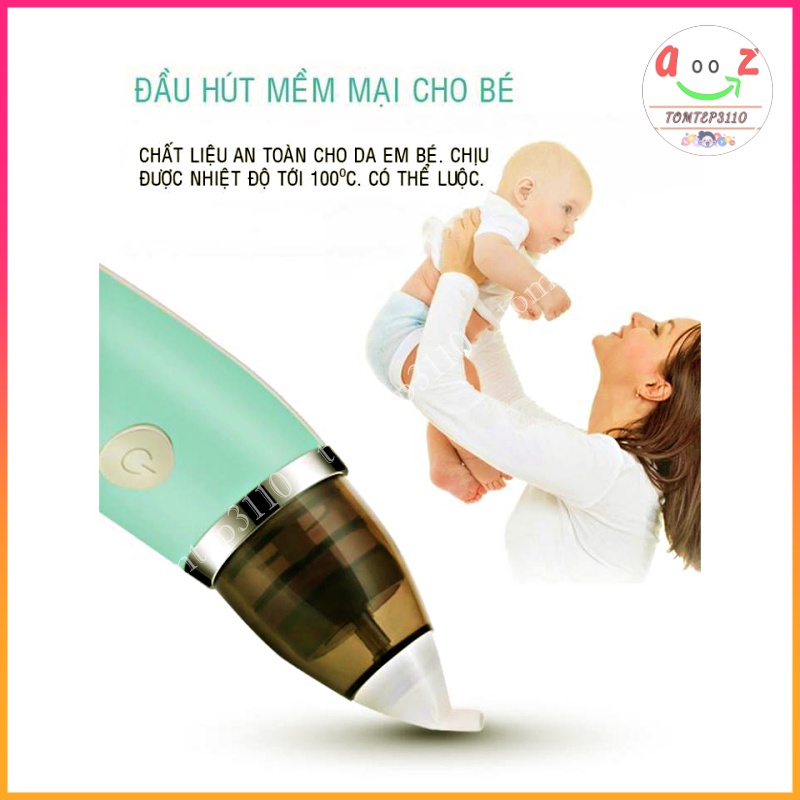 Máy Hút Mũi Cho Bé, Máy Hút Mũi Điện Tử LITTLE BEES (Có video thực tế )