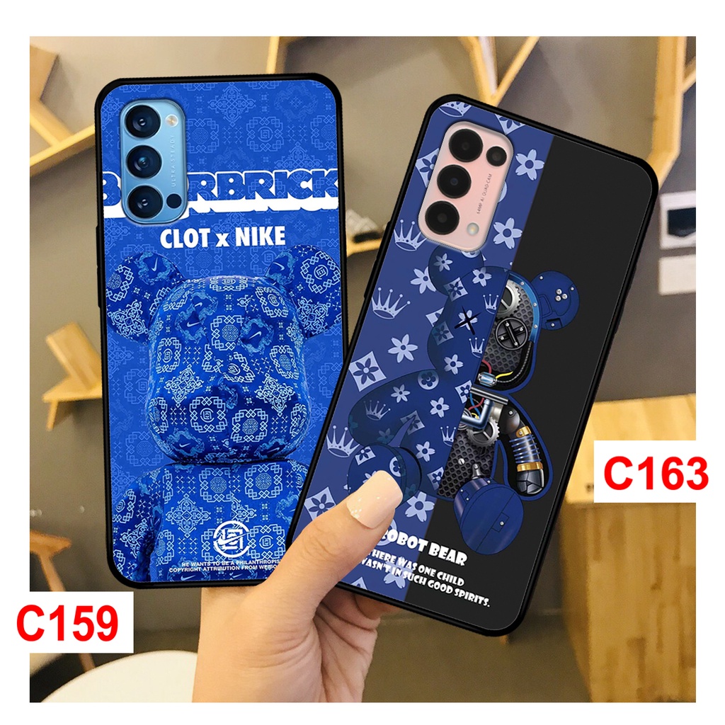 Ốp lưng Oppo Reno 4 - 4 Pro - Reno 5 in hình gấu bearbrick thời trang cao cấp cá tính. Ốp oppo rẻ bền đẹp.
