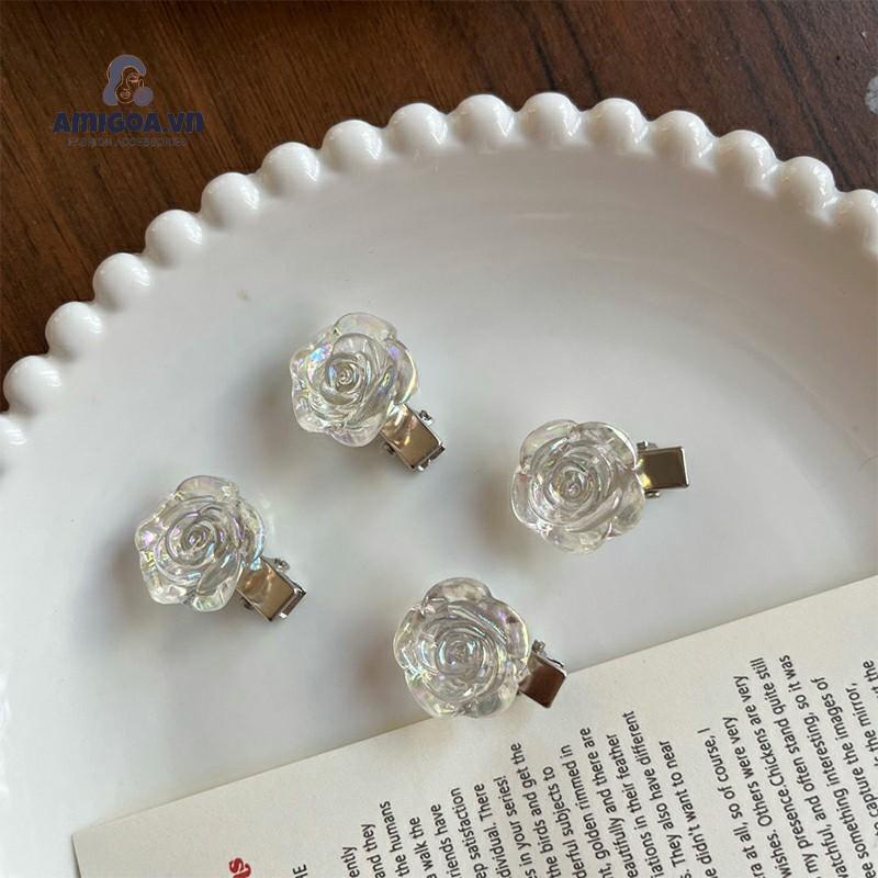 ✨✨Kẹp Tóc Hình Hoa Trà Nhỏ Phong Cách Mới 2021 Cho Nữ