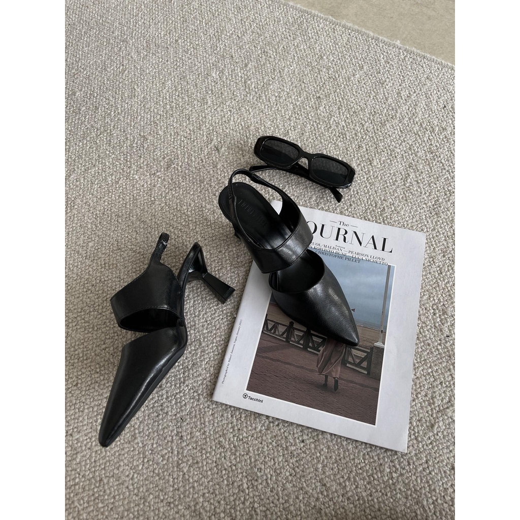 25 STUDIO Giày cao gót bít mũi quai hậu da mềm 6 phân Morgan Shoes