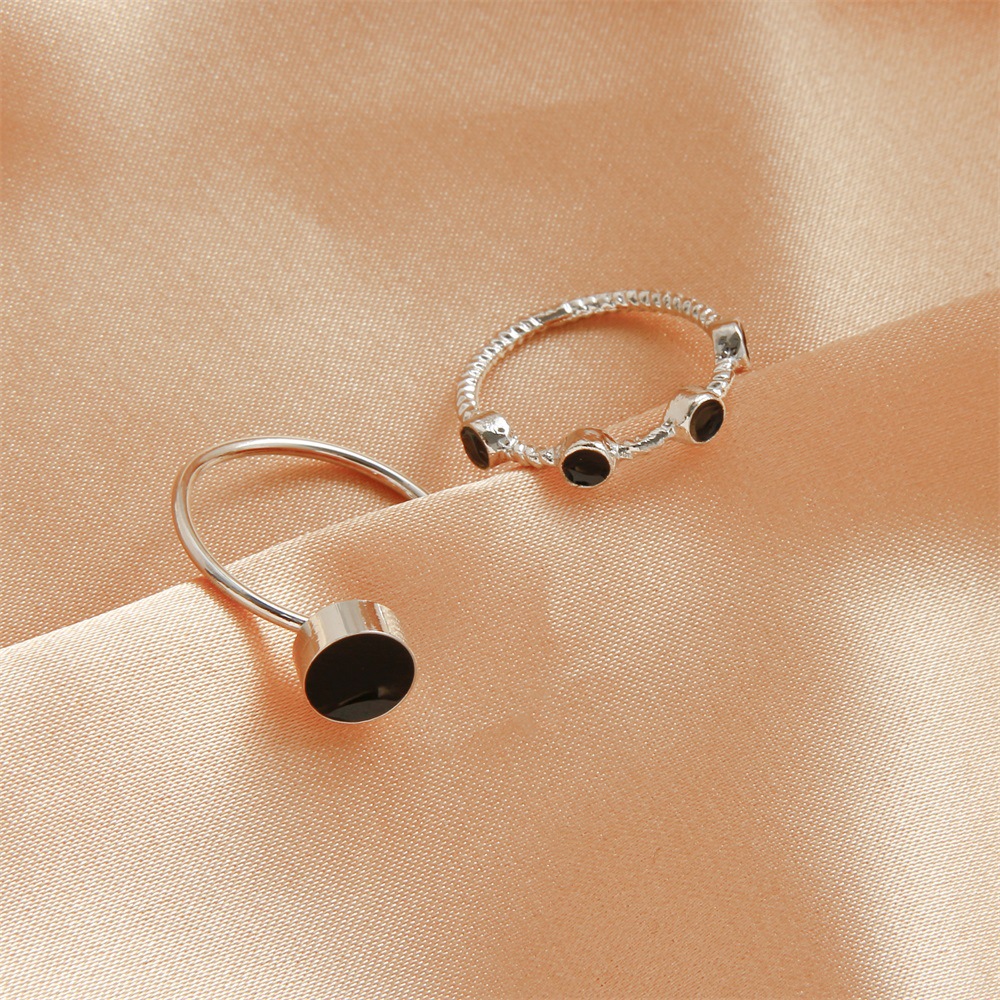 Set 4 nhẫn phong cách thời trang Hàn Quốc retro cho nữ