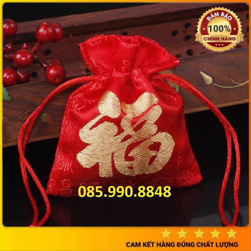 Túi vải dây rút nhiều màu tiện dụng, Túi vải bố dây rút đựng quà, mỹ phẩm, đồ handmate - Siêu cute